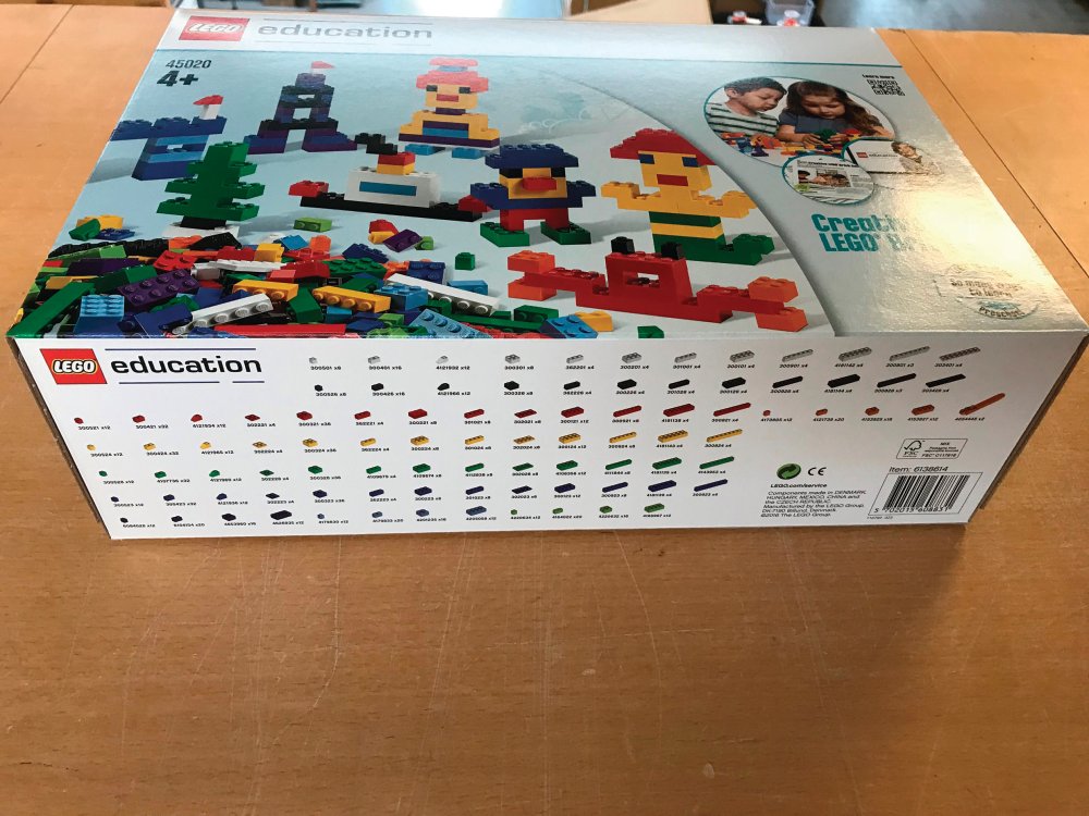 side jordnødder pas LEGO Grundæske Stor 45020 – 1000 dele – Handla
