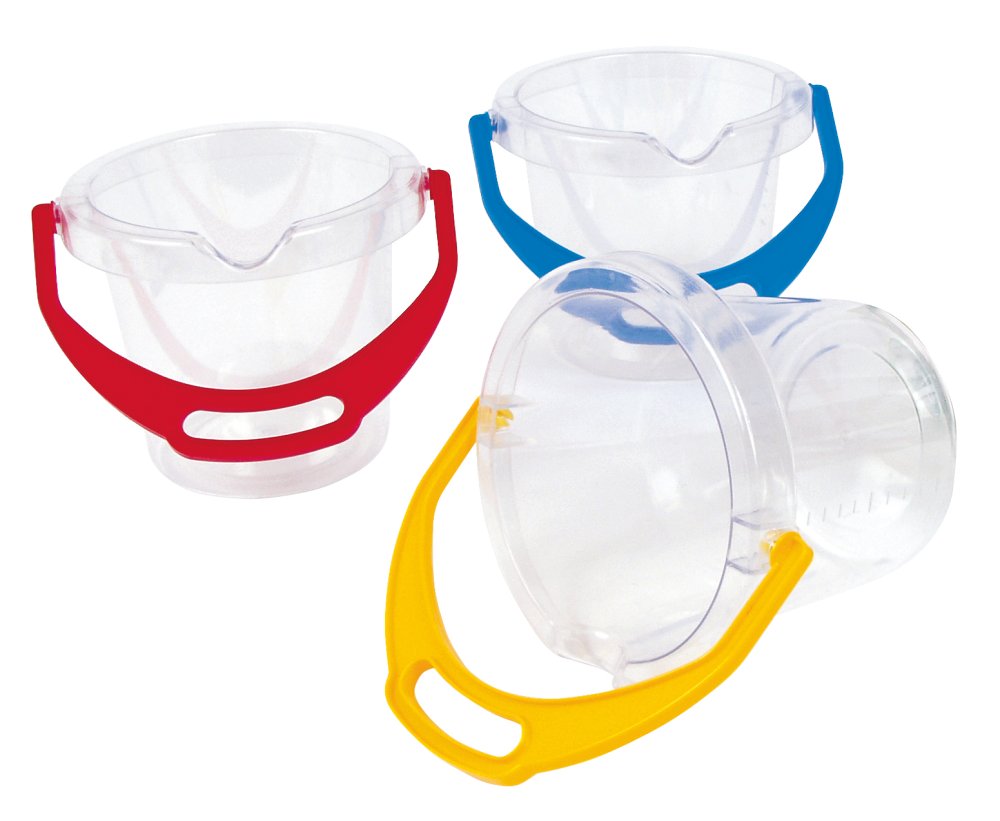 Spand, Gennemsigtig 1L - 1 stk (H:14 cm)
