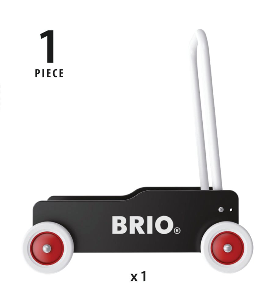 Gåvogn i træ og metal BRIO sort - Image 4