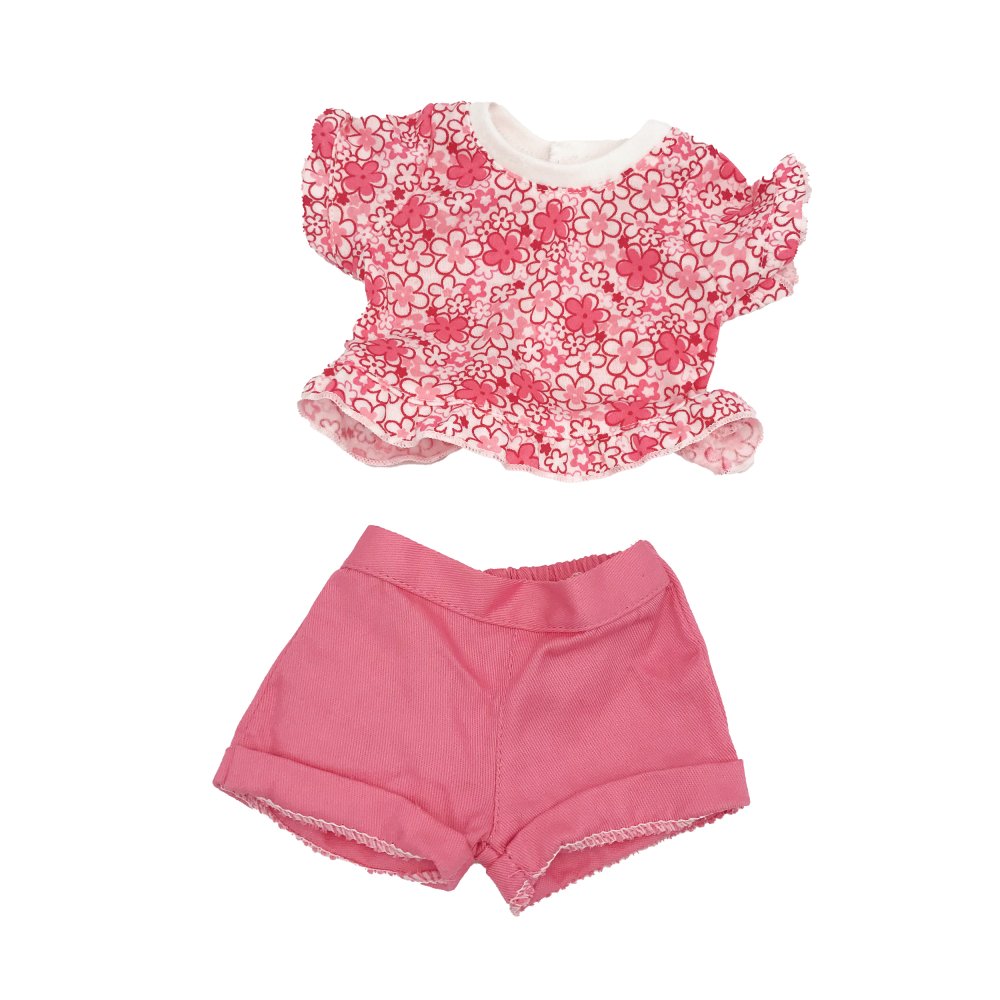 Dukketøj 42-46 cm, Top & Shorts