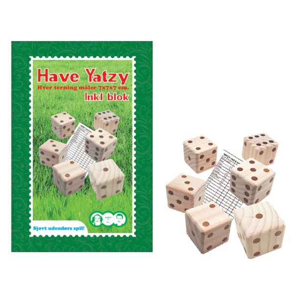 Have Yatzy i træ inkl. blok