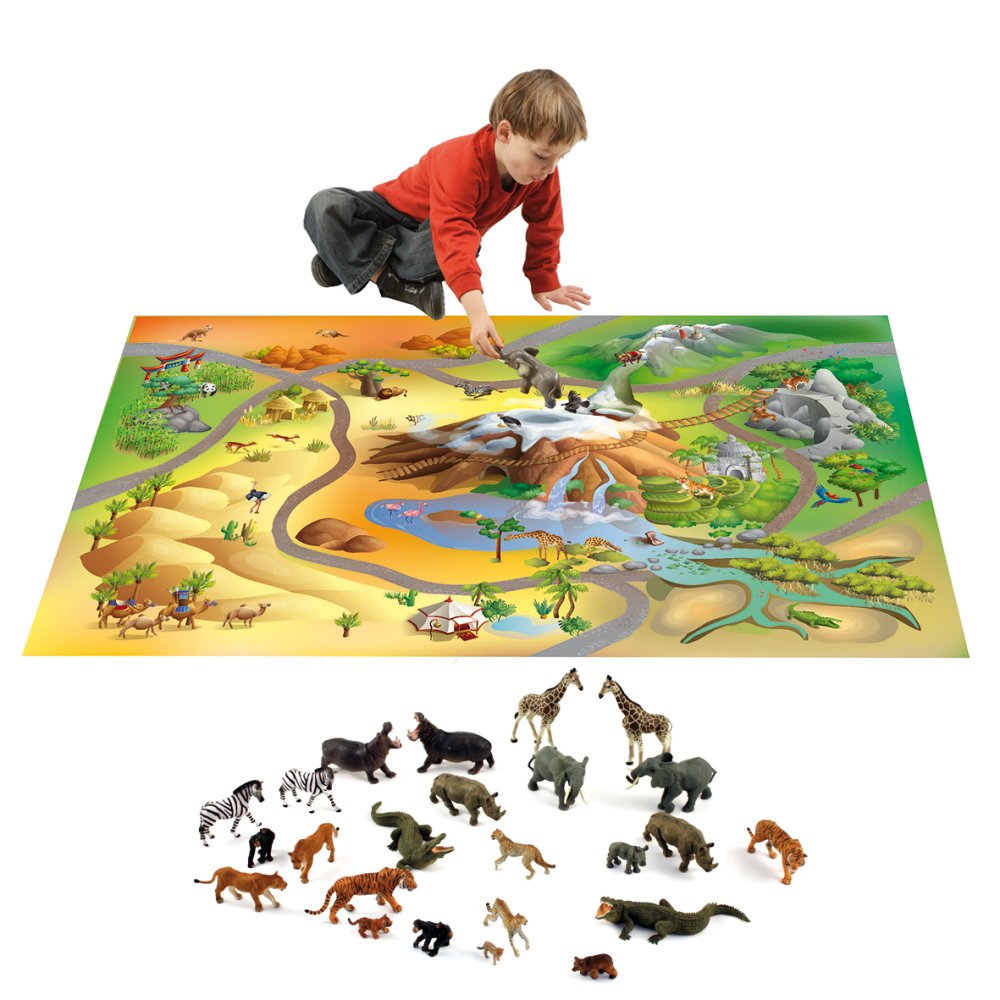 Legetæppe, Wildlife + 20 Vilde dyr
