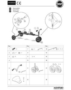 Winther Mini-Viking - Skubbecykel til 3 - Image 3