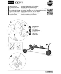 Winther Mini-Viking - Skubbecykel til 3 - Image 4