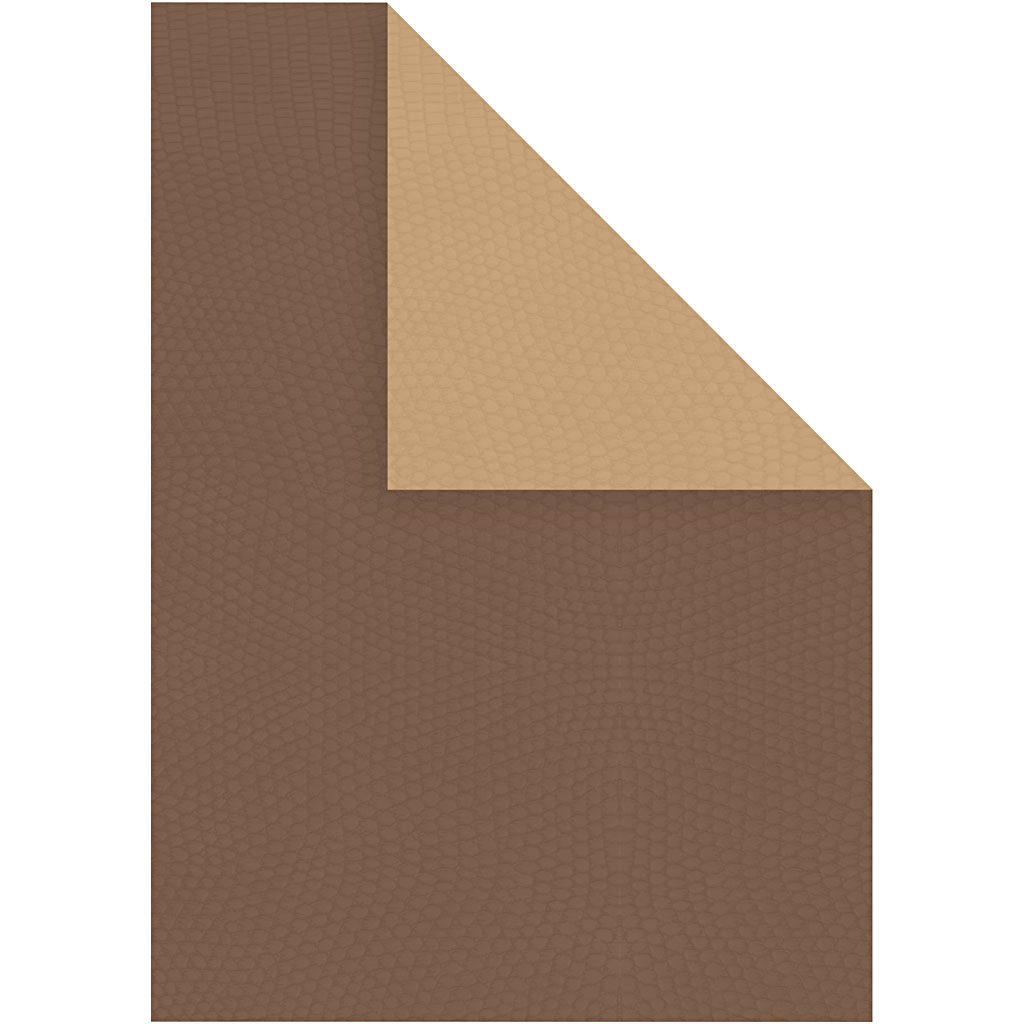 Strukturkarton, A4 210x297 mm, 250 g, brun/sand, 10ark