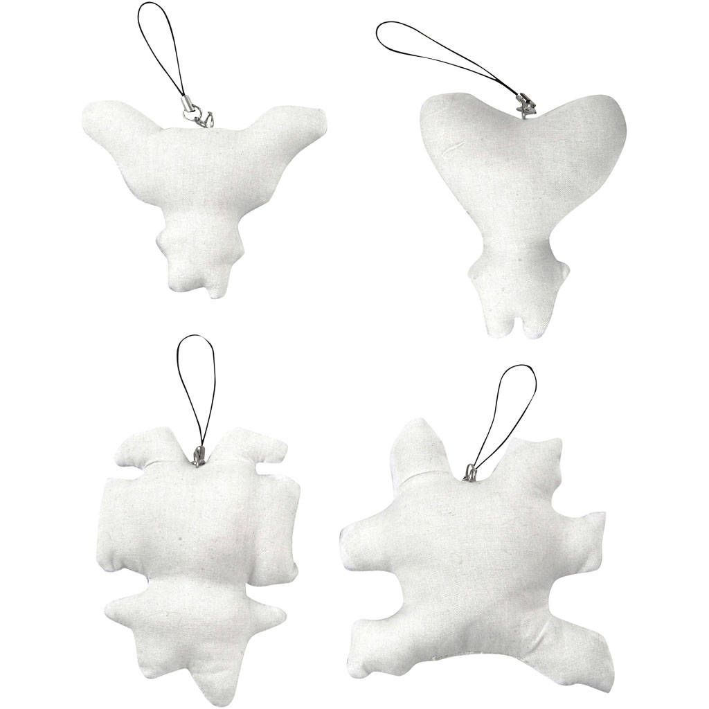 Stoffigurer, H: 8+9+10+11 cm, 4stk.