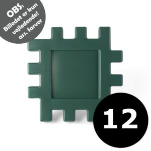 Byggeplader fra dantoy 12 stk - Green B