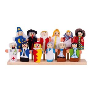 Fingerdukker, 12 stk. figurer