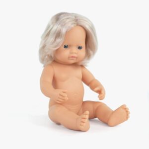 Dukke nyfødt pige - 38 cm