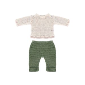 Dukketøj 32-37 cm, Strikket sæt - 2 dele