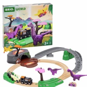 BRIO Togbanesæt med dinosaurer