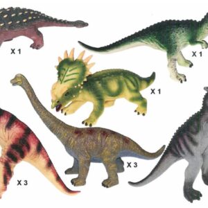 Dinosaurer - 6 stk. bløde figurer