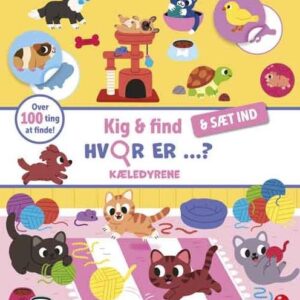 Kig og find og sæt ind: Kæledyr