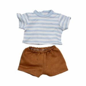 Dukketøj, Bluse og shorts Str. 32-37