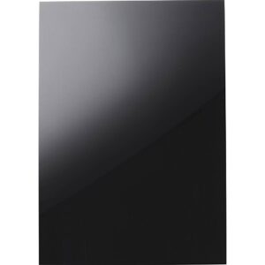Akrylplade til laserskærer, A4, tykkelse 3 mm, sort, transparent, 1 stk.