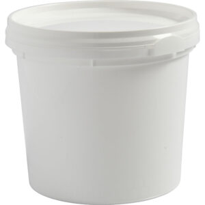 Plastspand med låg, H: 9,5 cm, diam. 9,2 cm, 300 ml, 20 stk./ 1 pk.