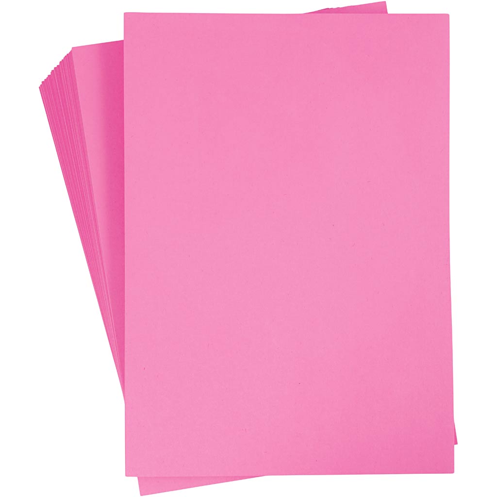 Kulørt kopipapir, A4, 80 g, pink, 500 ark/ 1 pk.