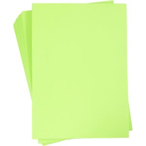 Kulørt kopipapir, A4, 80 g, lime grøn, 500 ark/ 1 pk.