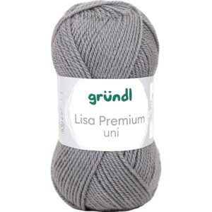 Acrylgarn, pind 3-3,5, grå, 50 g/ 1 ngl.