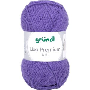 Acrylgarn, pind 3-3,5, lilla, 50 g/ 1 ngl.