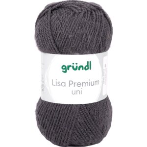 Acrylgarn, pind 3-3,5, antrasit, 50 g/ 1 ngl.