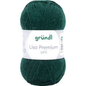 Acrylgarn, pind 3-3,5, grøn, 50 g/ 1 ngl.