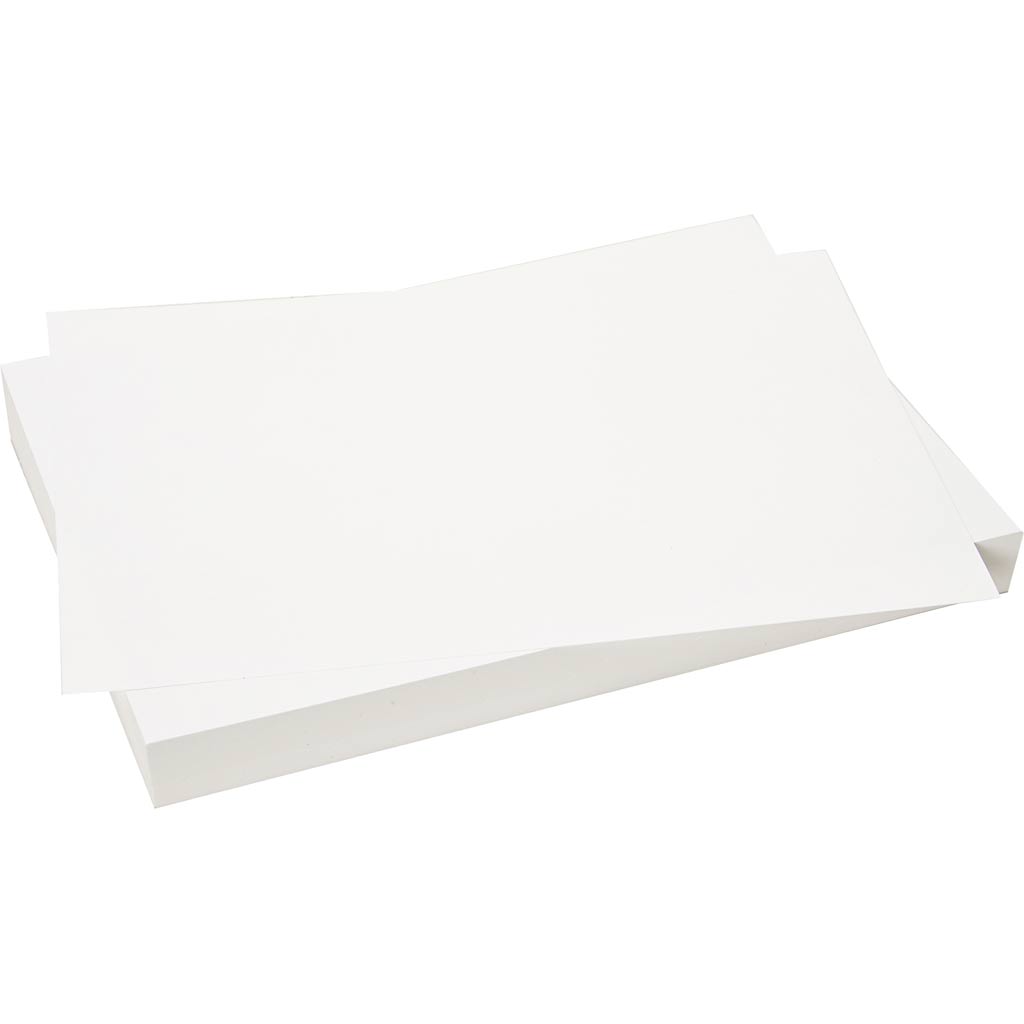 Karton, ark 50x35 cm, 270 g, hvid, 10 ark/ 1 pk.