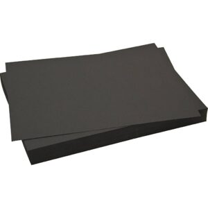Karton, ark 50x35 cm, 270 g, sort, 10 ark/ 1 pk.
