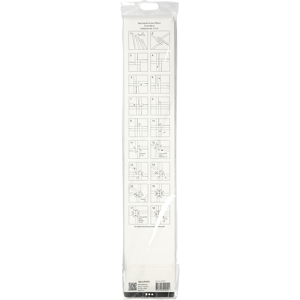 Stjernestrimler, L: 73 cm, diam. 11,5 cm, B: 25 mm, sølv, 100 strimler/ 1 pk. - Image 3