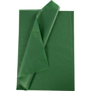 Silkepapir, ark 50x70 cm, 17 g, lys grøn, 25 ark/ 1 pk.