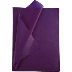 Silkepapir, ark 50x70 cm, 17 g, mørk lilla, 25 ark/ 1 pk.