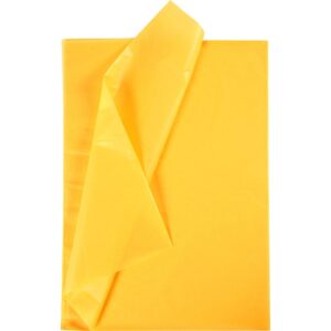 Silkepapir, ark 50x70 cm, 17 g, solgul, 25 ark/ 1 pk.
