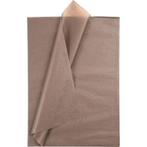 Silkepapir, ark 50x70 cm, 17 g, lys brun, 25 ark/ 1 pk.