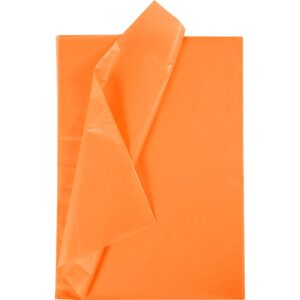Silkepapir, ark 50x70 cm, 17 g, orange, 25 ark/ 1 pk.