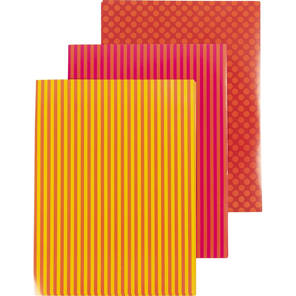 Glanspapir, mønstret design 10, ark 25x35 cm, 80 g, 25 ark/ 1 pk.