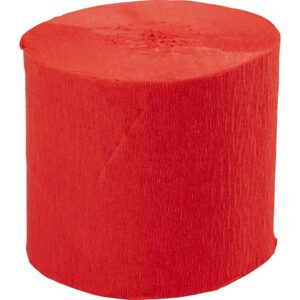 Crepepapir Ruller, B: 5 cm, 22 g, rød, 20 m/ 1 stk.