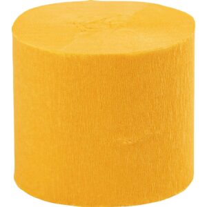 Crepepapir Ruller, B: 5 cm, 22 g, gul, 20 m/ 1 stk.