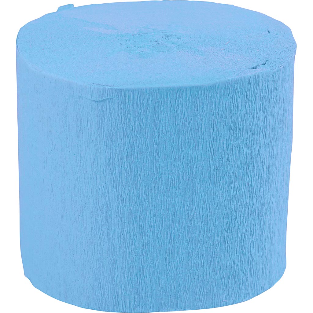 Crepepapir Ruller, B: 5 cm, 22 g, turkis, 20 m/ 1 stk.