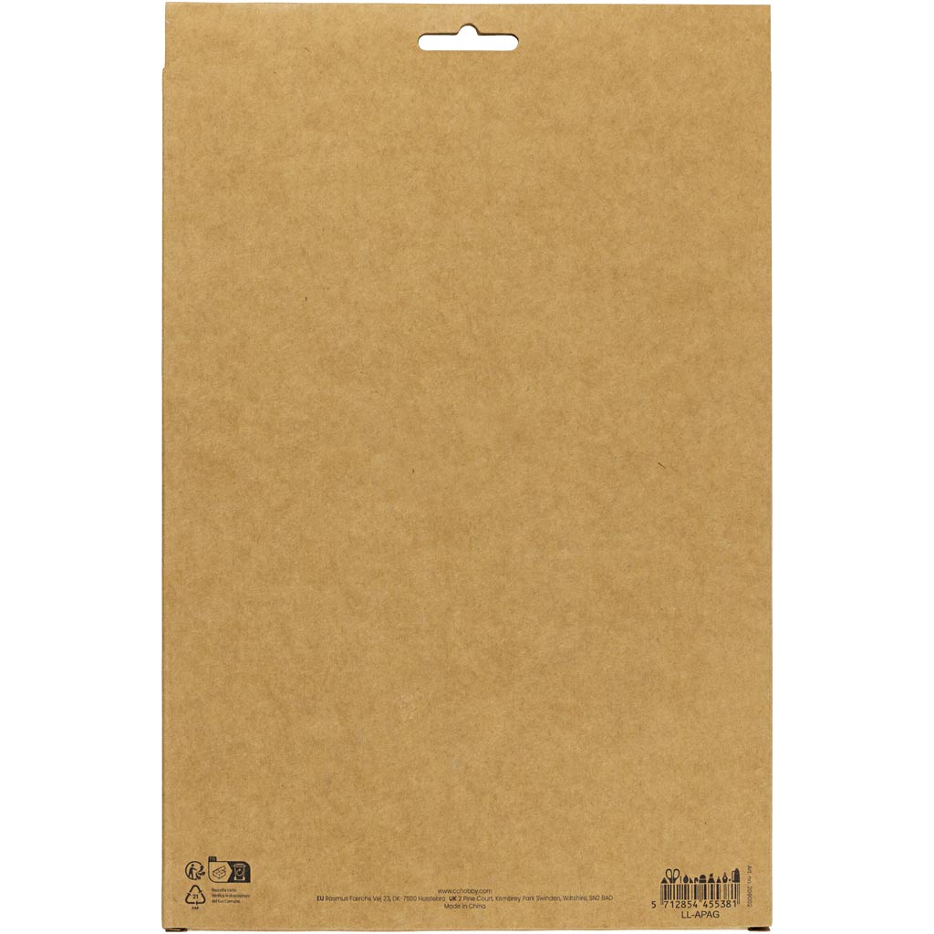 Crepepapir, ark 25x60 cm, Stræk/crepe: 180%, 105 g, douche farver, 8 ark/ 1 pk. - Image 4