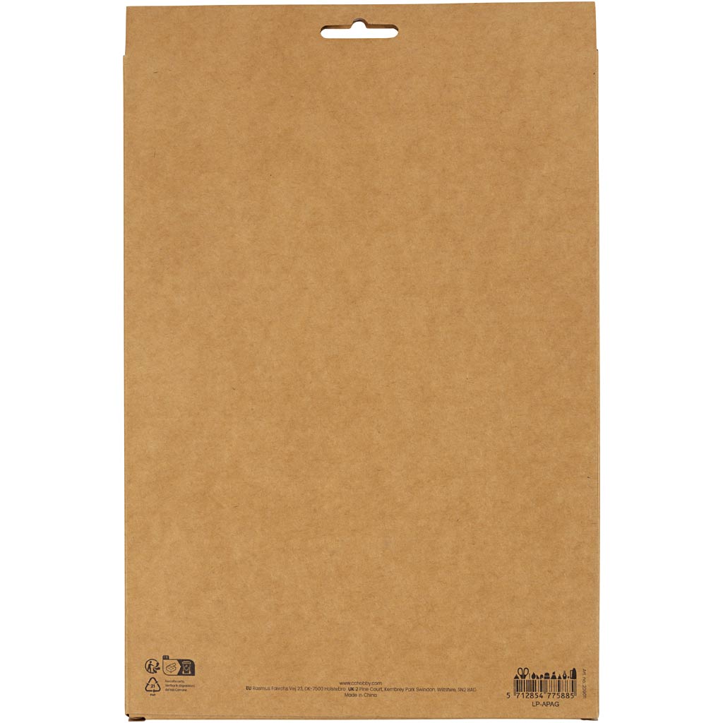 Crepepapir, ark 25x60 cm, Stræk/crepe: 180%, 105 g, blå/grøn harmoni, 8 ark/ 1 pk. - Image 3