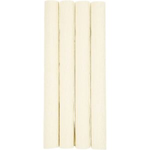 Crepepapir, ark 25x60 cm, Stræk/crepe: 180%, 105 g, off white, 4 ark/ 1 pk.