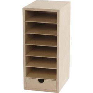 Kartonreol, H: 31,5 cm, D: 18 cm, B: 14 cm, A6, 1 stk.