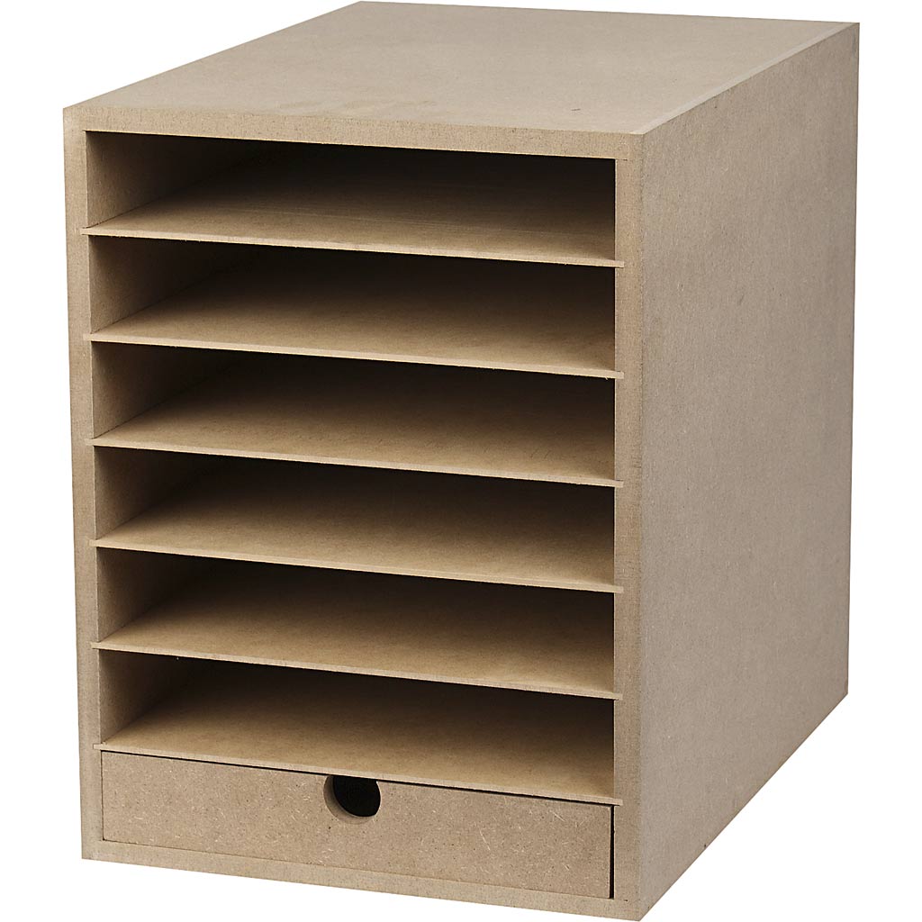Kartonreol, H: 31,5 cm, D: 32 cm, B: 24,3 cm, A4, 1 stk.