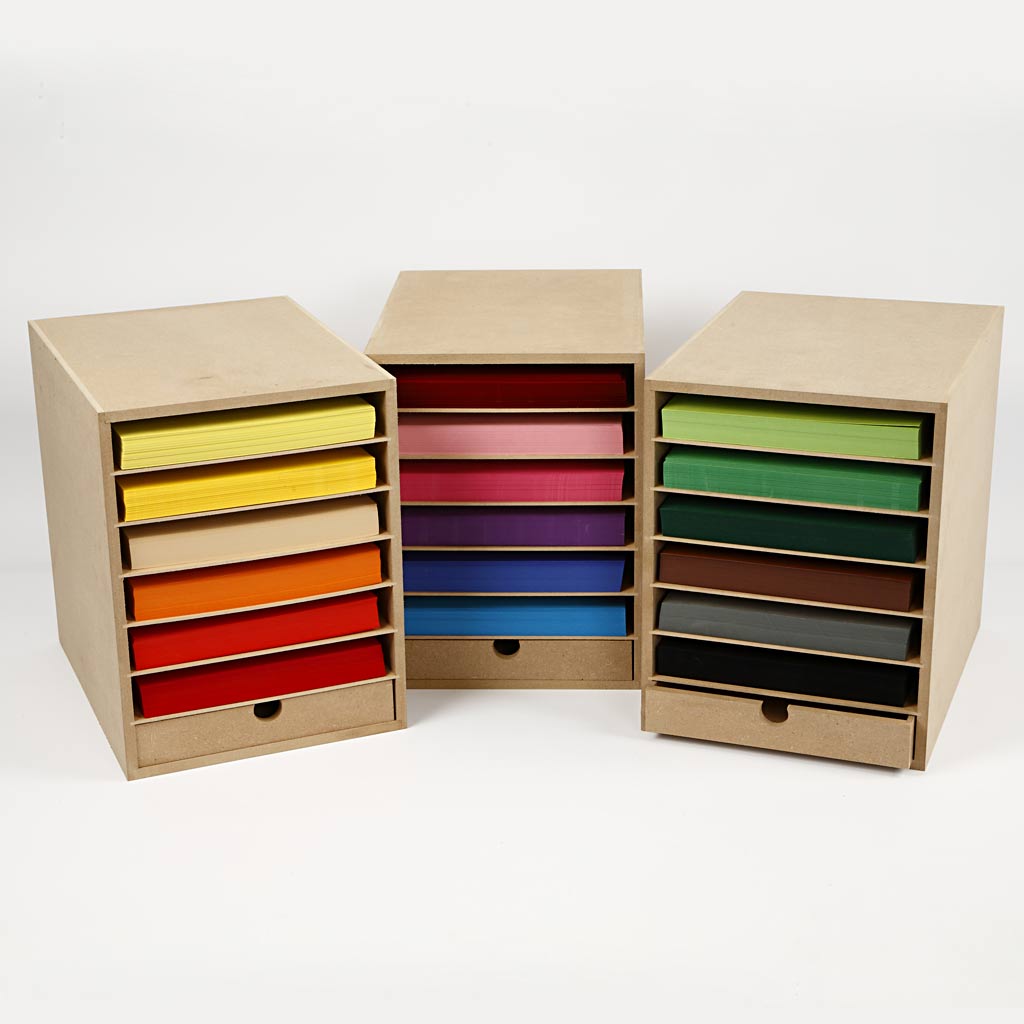 Kartonreol, H: 31,5 cm, D: 32 cm, B: 24,3 cm, A4, 1 stk. - Image 3