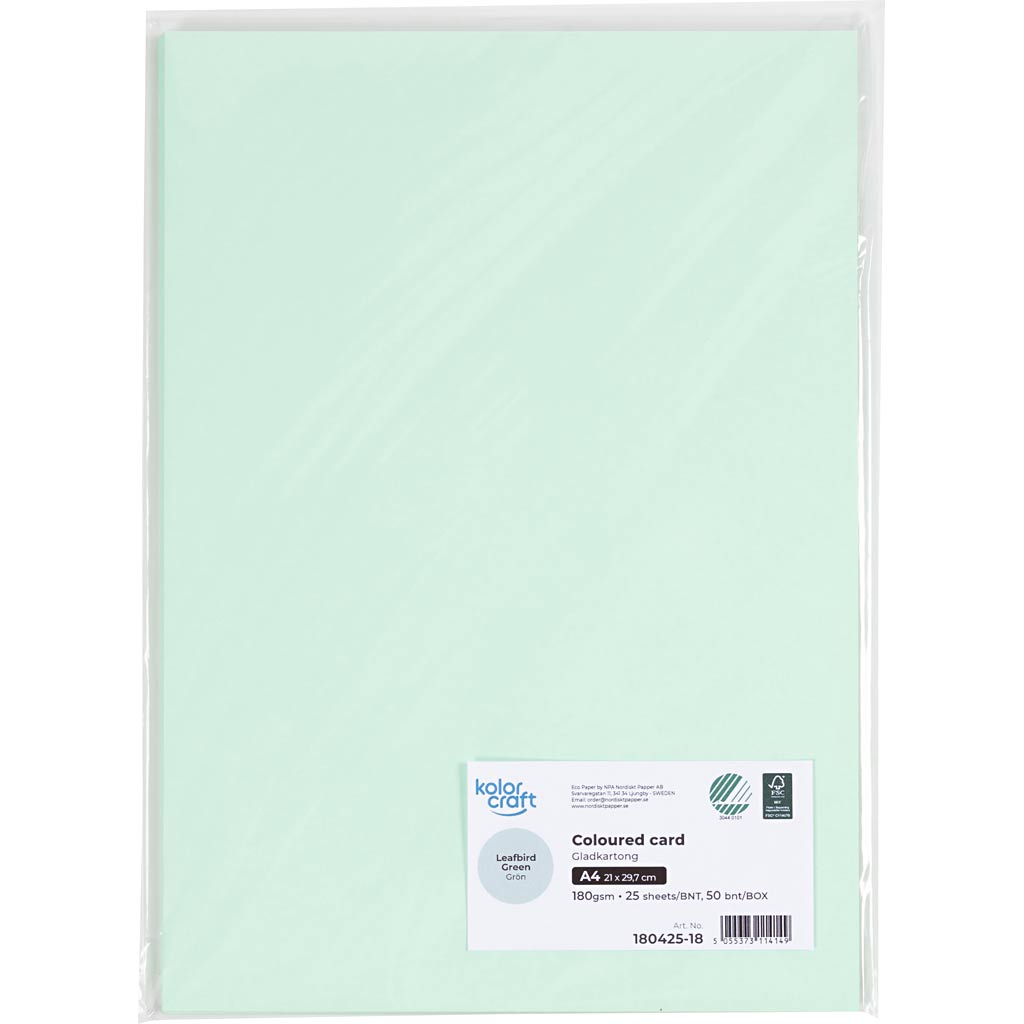 Karton, A4, 180 g, turkis, 25 ark/ 1 pk. - Image 2
