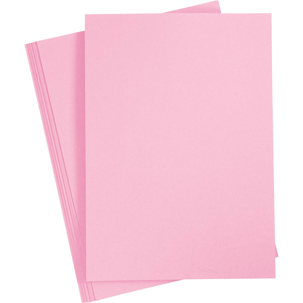 Karton, A4, 180 g, rosa, 25 ark/ 1 pk.
