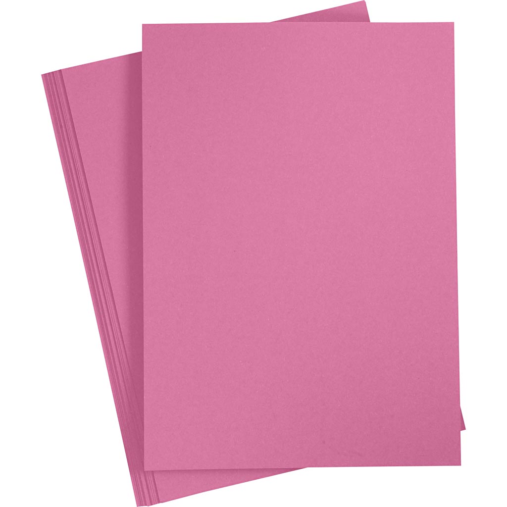Strukturkarton, A4, 220 g, rosa, 10 ark/ 1 pk.