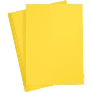 Karton, A4, 180 g, gul, 25 ark/ 1 pk.