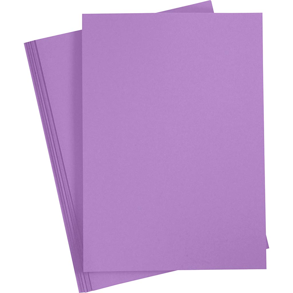 Karton, A4, 180 g, lilla, 25 ark/ 1 pk.