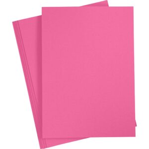 Strukturkarton, A4, 220 g, gl. rosa, 10 ark/ 1 pk.